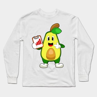 Avocado Secretary Graphic Long Sleeve T-Shirt